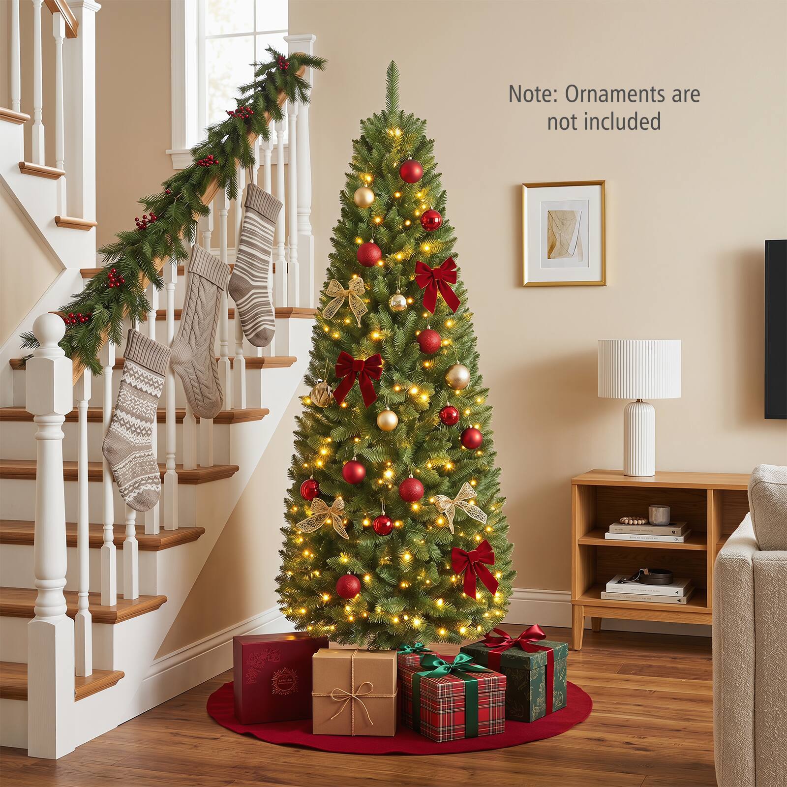 Note: Ornaments are not included