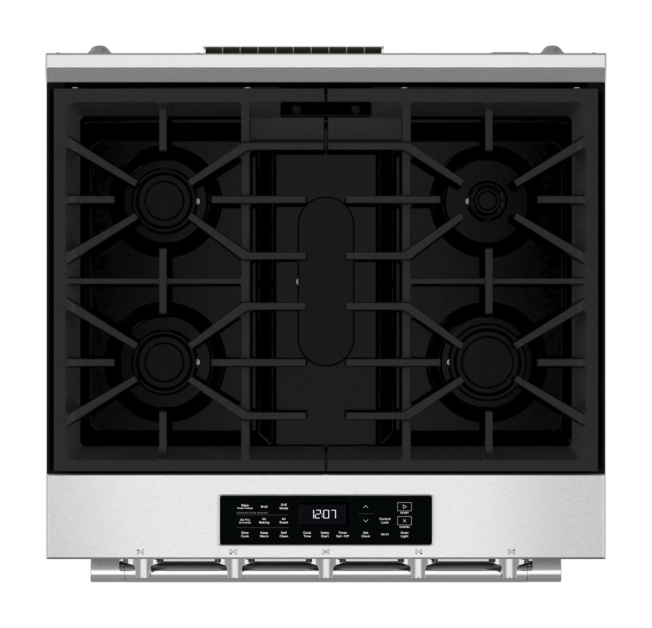 Alt View 4. Maytag - 5.0 Cu. Ft. Slide-In Gas Range with Grill Mode and No Preheat Air Fry - Fingerprint Resistant Stainless Steel.