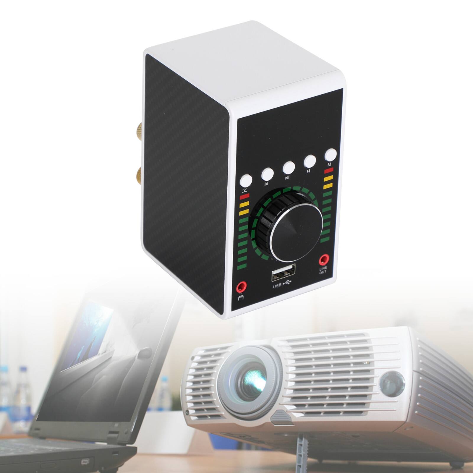 Back. Topteng - Mini HiFi Digital Amplifier 136W 2.0 two-channel Bluetooth 5.0 with USB/Aux/Optical/COA Input in -White - White.