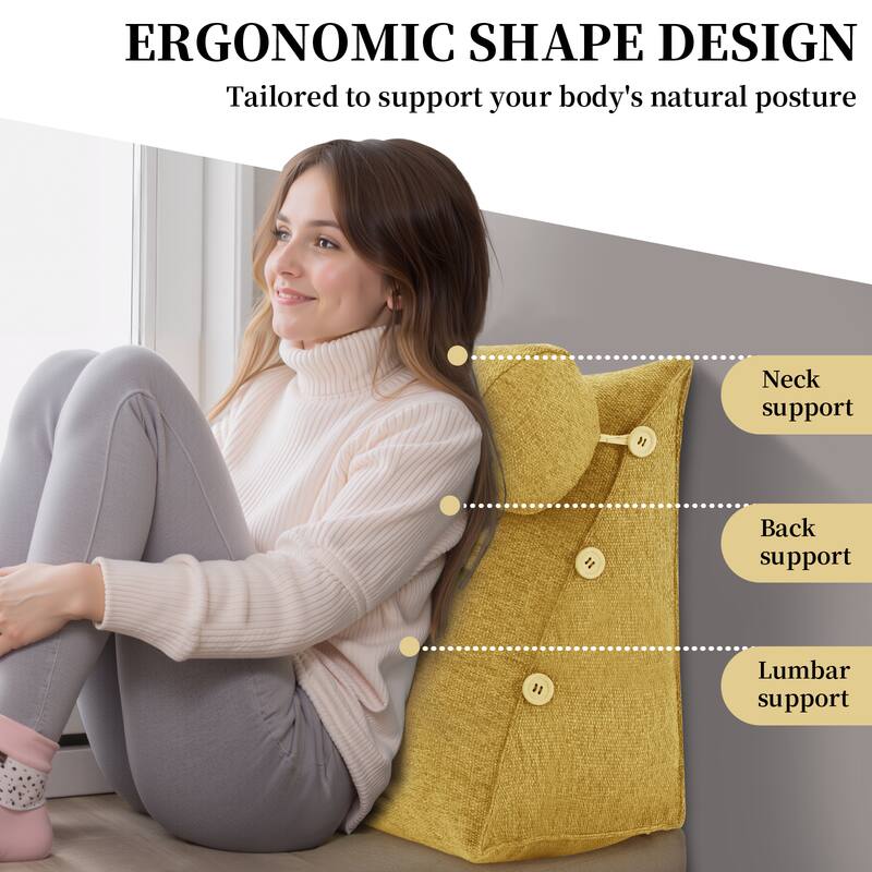 ERGONOMIC SHAPE DESIGN Tailored to support your body's natural posture
- Neck support
- Back support
- Lumbar support