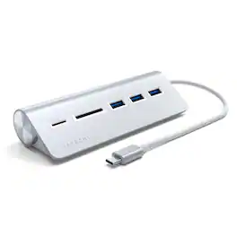 Satechi - USB-C Combo Hub for Desktop - Silver