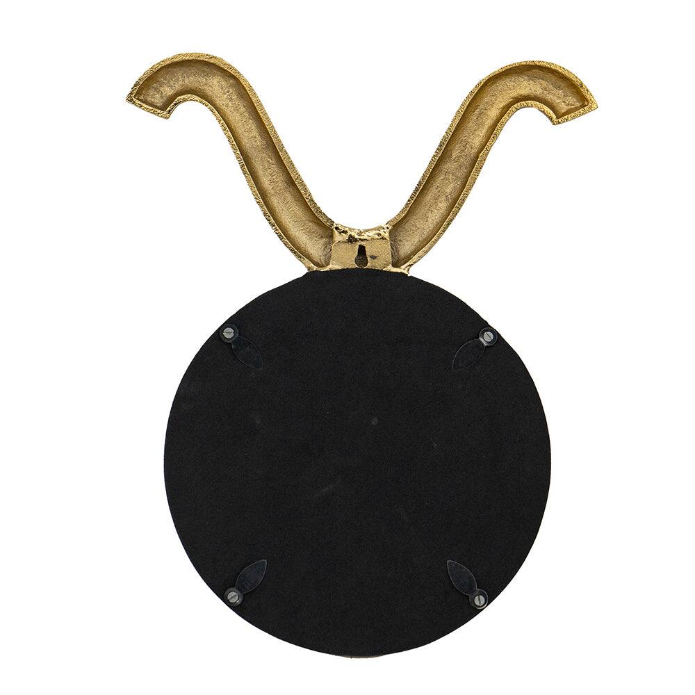 Alt View 6. BreeBe - 12.5' x 16' Modern Gold Round Mirror with Aluminum Frame, Wall Decor for Entryway Living Room Hallway - Gold.