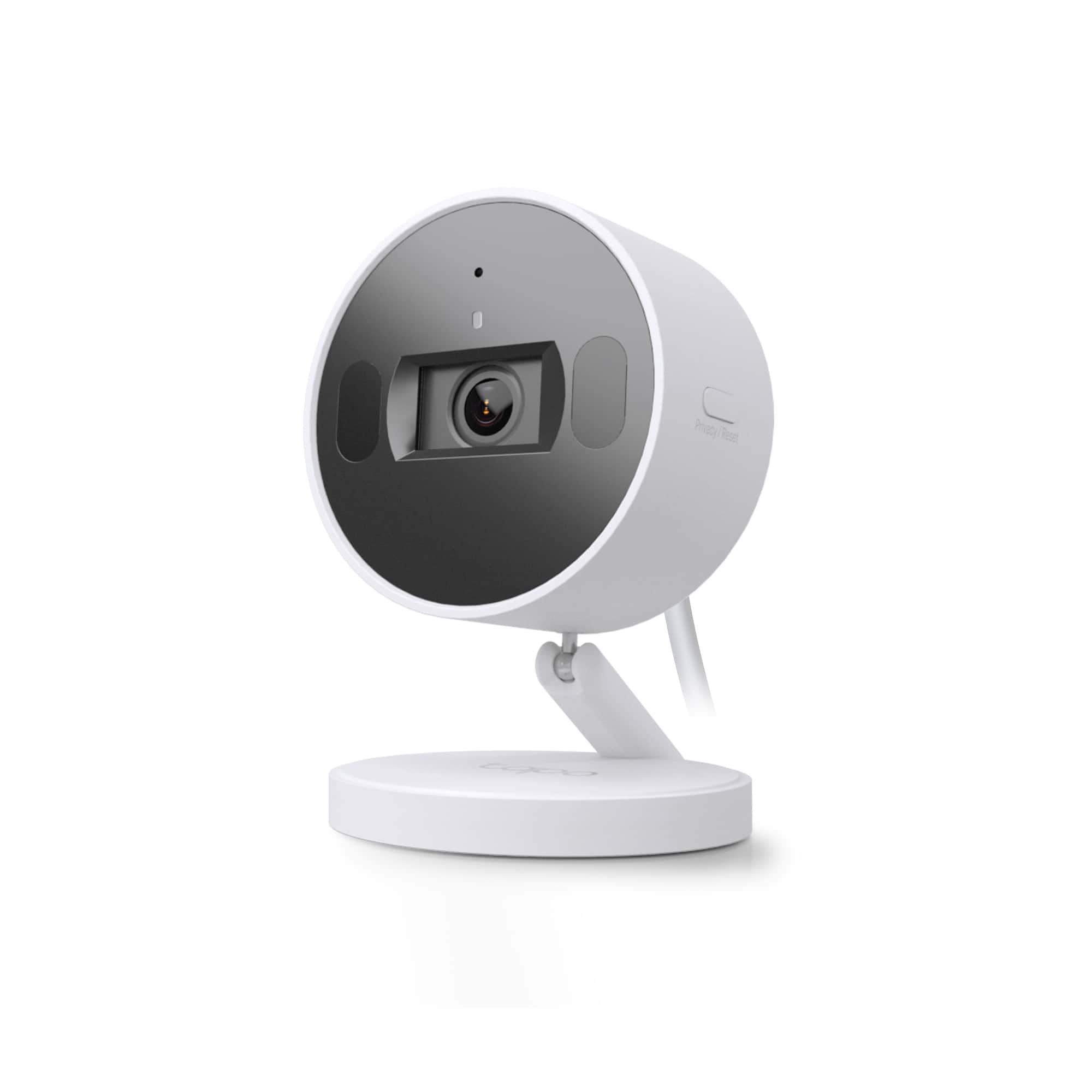 TP-Link - Tapo Indoor 2K Wi-Fi Security Plug-In Camera with Automated Privacy Shutter and Magnetic Base - No Monthly Fees - White - Front_Zoom