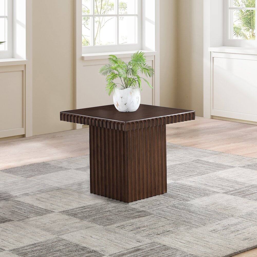 Alt View 1. Meridian Furniture - Spencer Brown Oak Veneer Coffee Table - Brown.