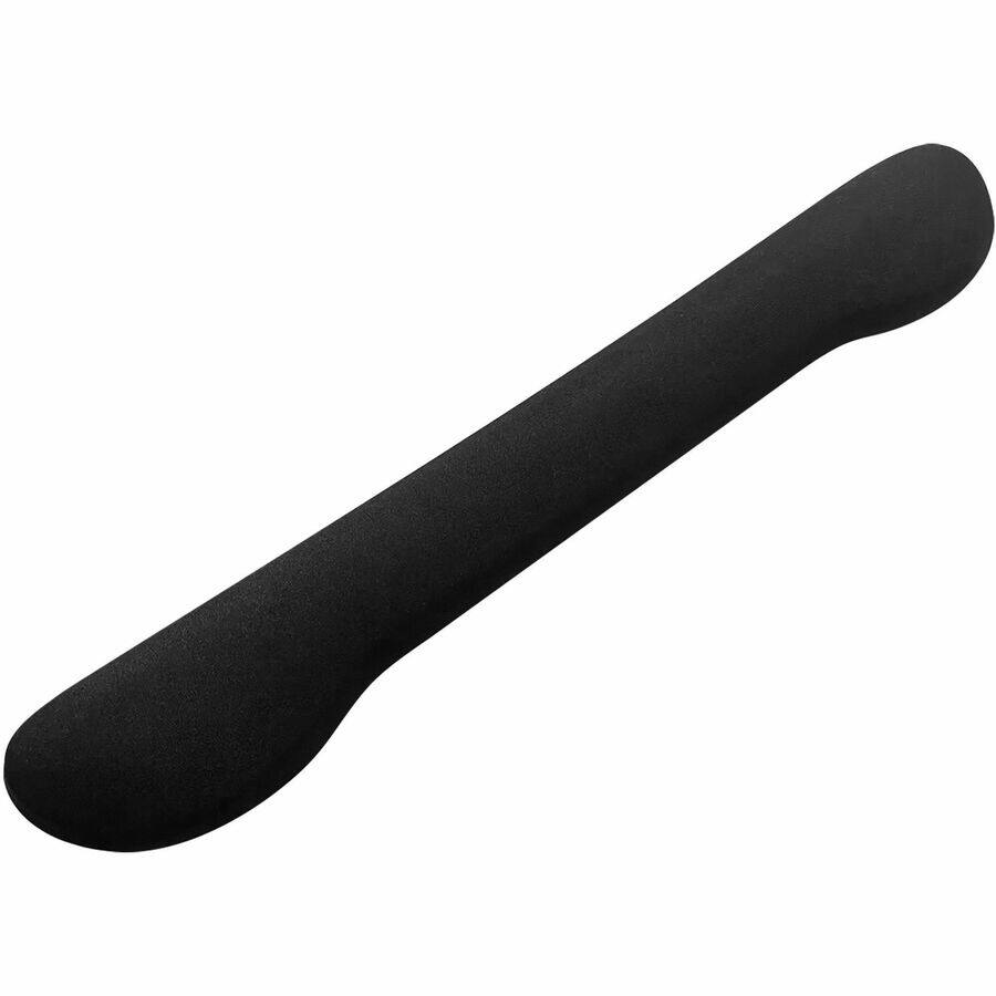 Left. Compucessory - Compucessory Fabric covered Gel Wrist Rest  0.80 x 18.50 x 2.80  Black  Polyurethane Gel  Anti slip - Black.