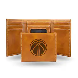 Rico Industries - Washington Wizards Brown Trifold Wallet with Clear ID Window - Multi