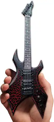 Front. Axe Heaven - Axe Heaven -Netflix Stranger Things Eddie's Guitar BC Rich NJ Warlock Mini Guitar Replica - COLLECTIBLES - Multicolor.