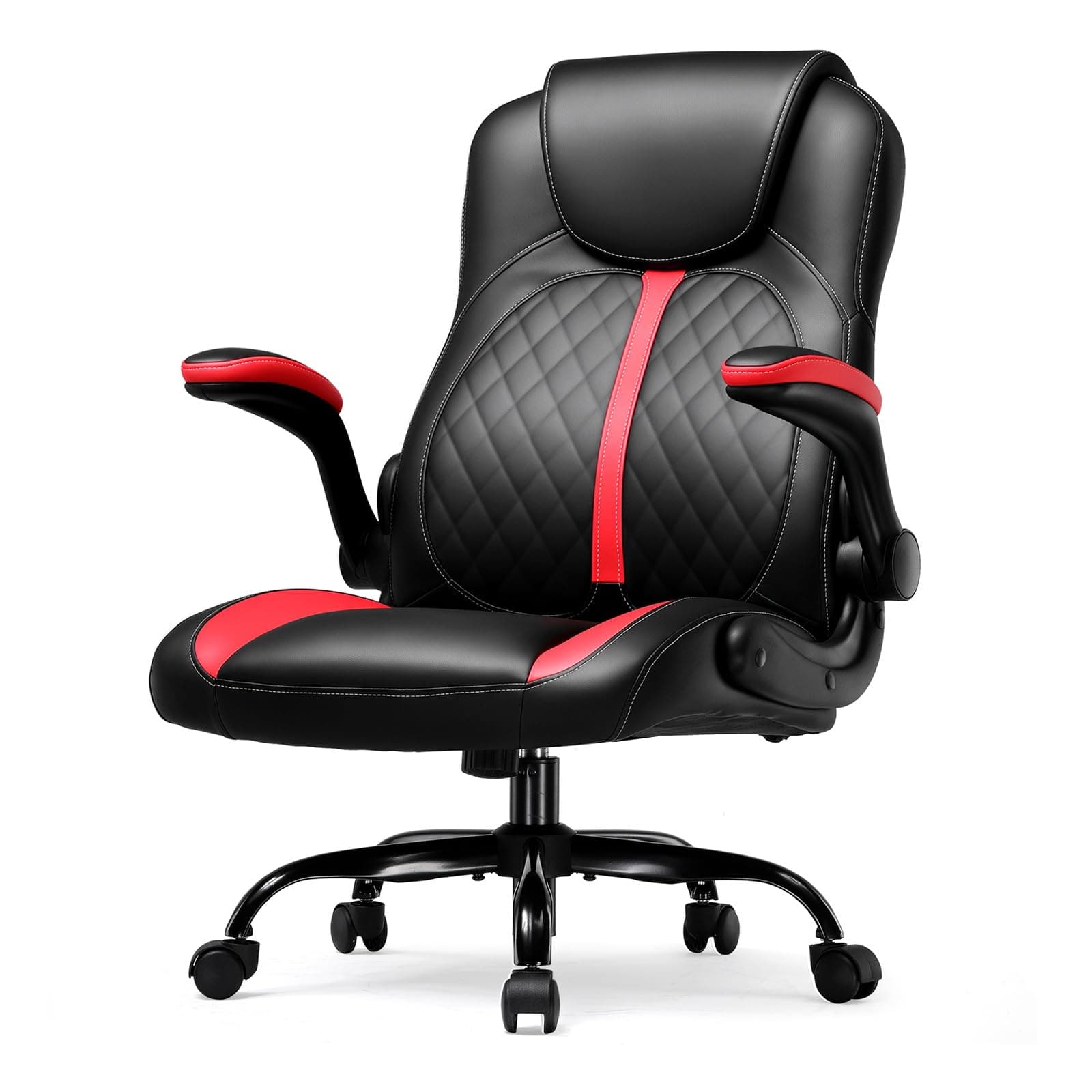 Hirose Alice - GTRACING Office Computer Gaming Chair Ergonomic Desk Chair for Adults with Lumbar Support Flip-Up Arms Adju - Red