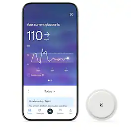Abbott - Lingo Continuous Glucose Monitor (CGM) & App. Made by Abbott. Know the impact of what you eat - White