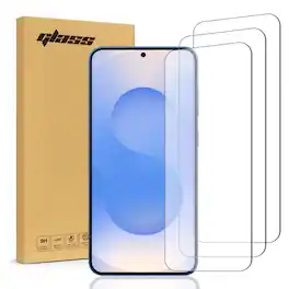 RomeTech - Samsung Galaxy S25 Edge Tempered Glass Screen Protector 3 Per Pack - Transparent