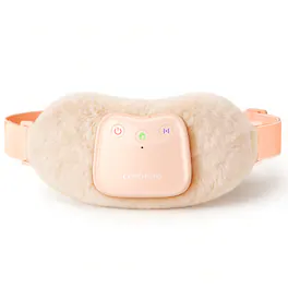Comfytemp - Cordless Period Heating Pad, 3 Heat & Vibration Modes Rechargeable Abdominal Belt for Menstrual Comfort - Pink