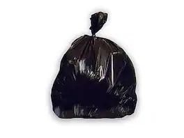 Heritage Bag - 60 Gallon Industrial Trash Bag, 38" x 58", Low Density, 2.5 Mil, 50 Bags/Box - Black