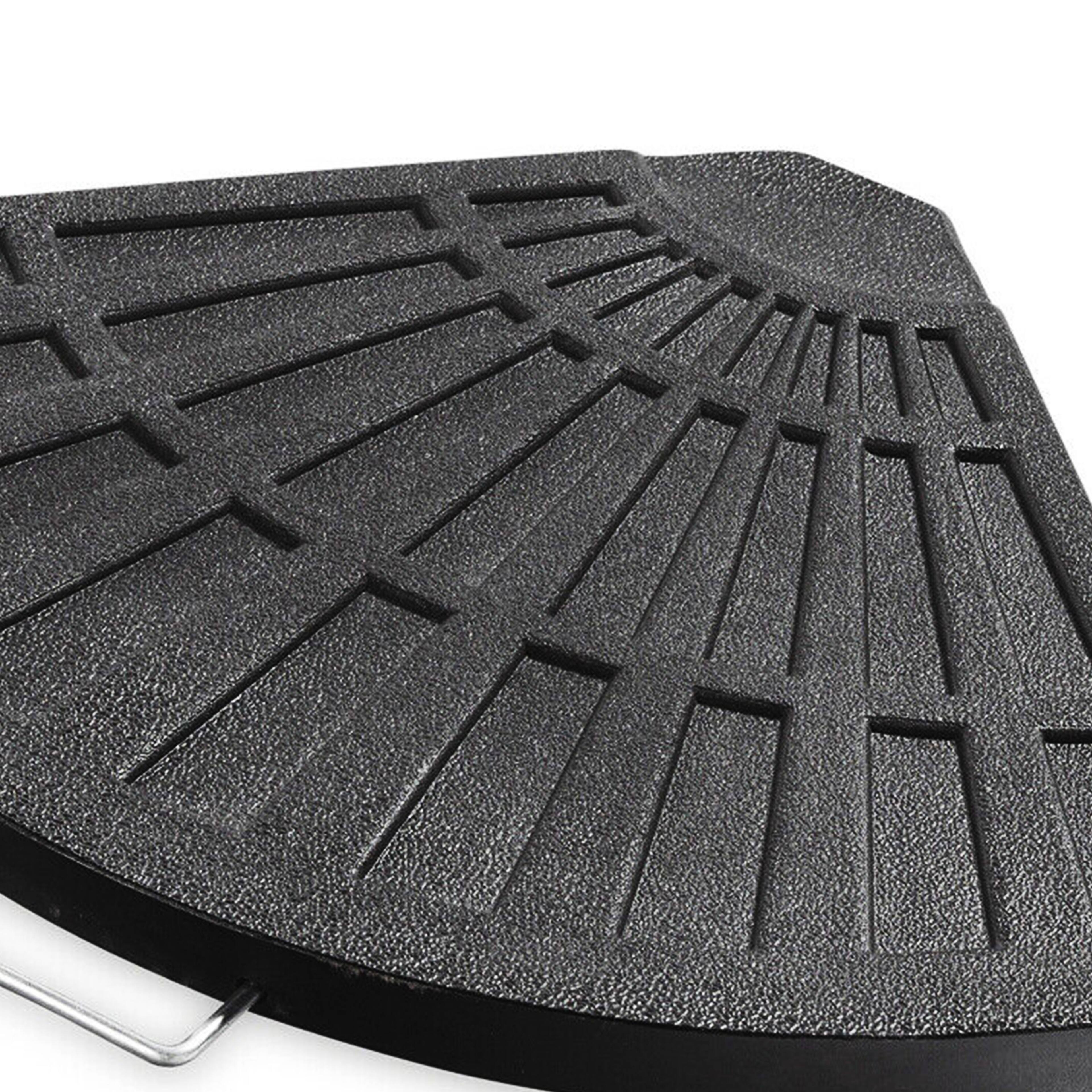 Alt View 1. Four Seasons Courtyard - Four Seasons Courtyard Compact Cross Base for Offset Umbrella, 1 Piece, Black - Black.