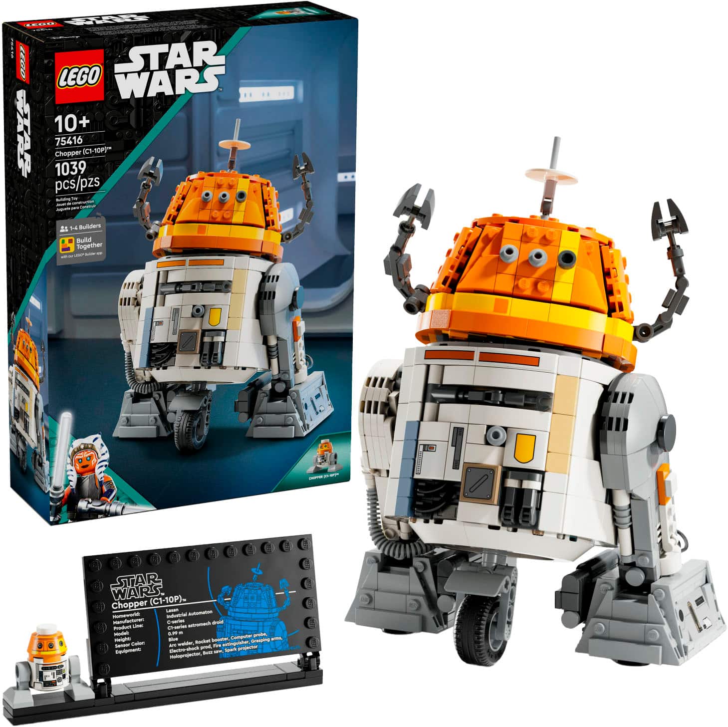 LEGO - Star Wars: Ahsoka Chopper (C1-10P) Astromech Droid 75416 - Front_Zoom