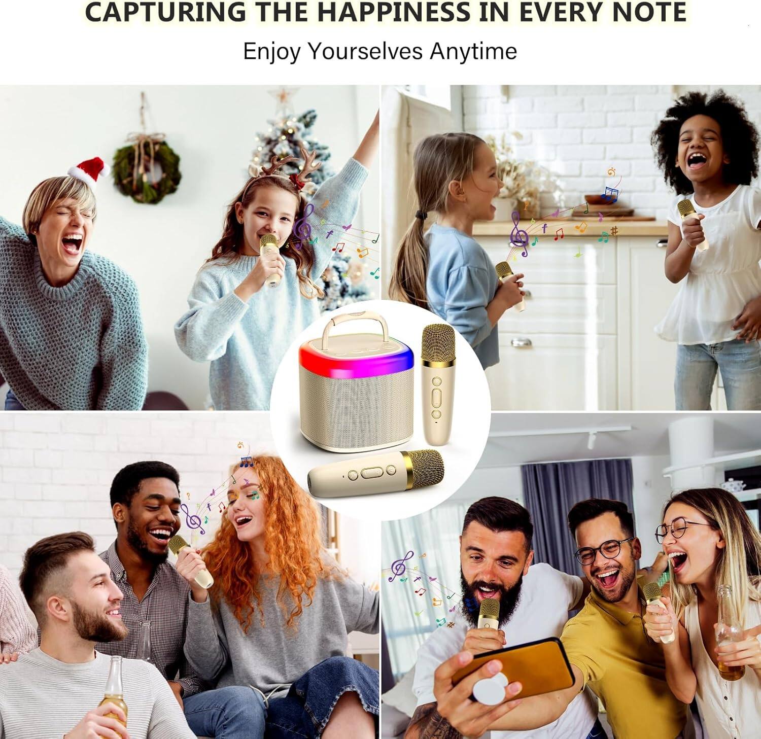 CAPTURING THE HAPPINESS IN EVERY NOTE  
Enjoy Yourselves Anytime