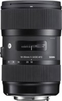 Sigma - 18-35mm f/1.8 DC HSM Art Standard Zoom Lens for Canon - Black - Front_Zoom