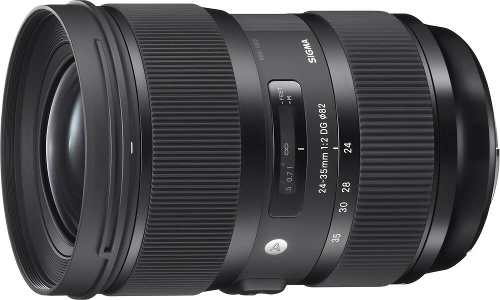 Angle. Sigma - 24-35mm f/2 DC HSM Art Standard Zoom Lens for Nikon - Black.
