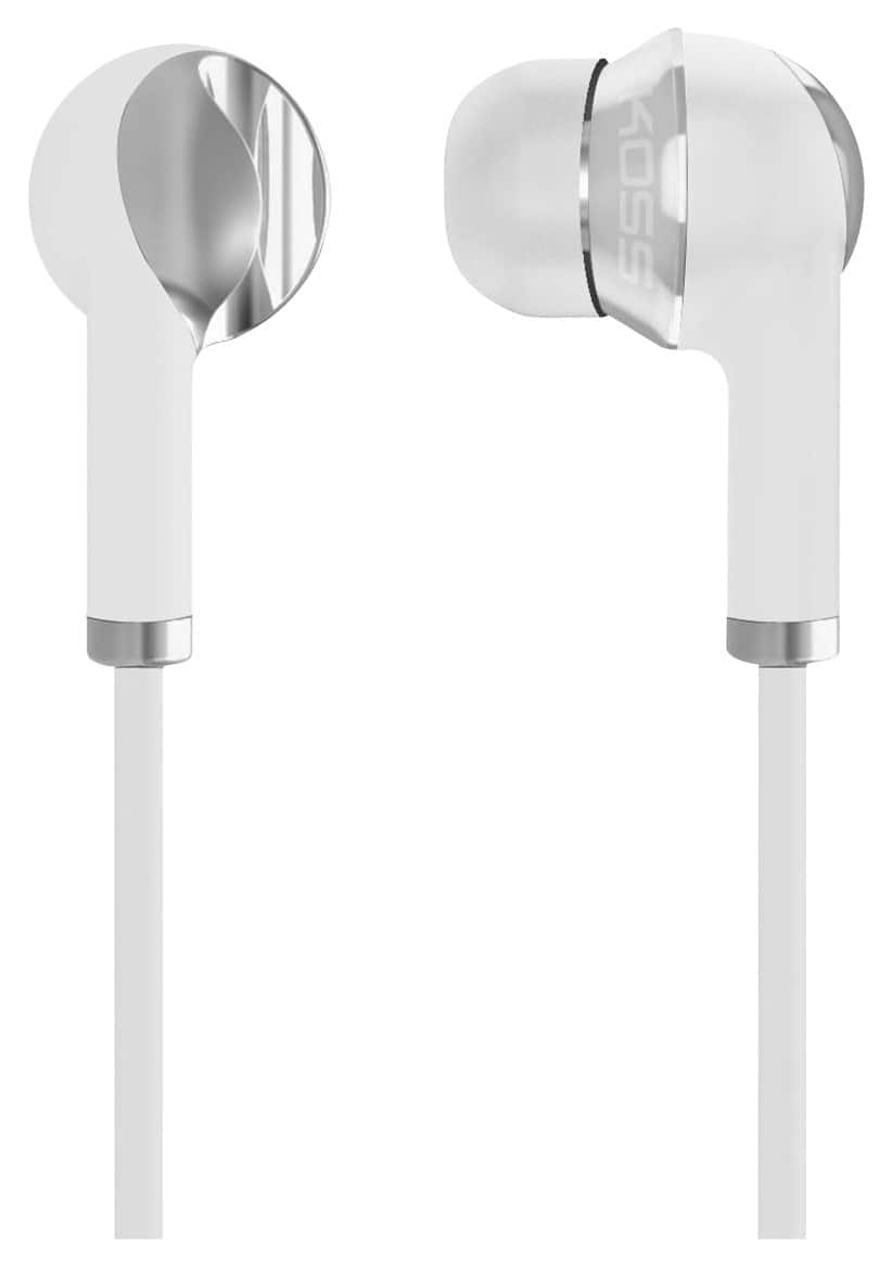 Best Buy Koss Wired Earbud Headphones White SRSIL100W