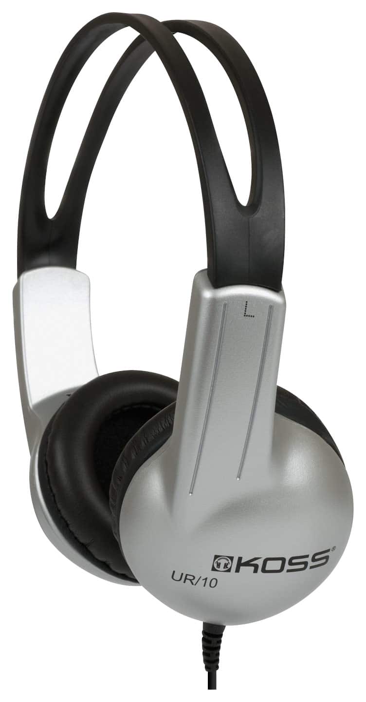 Front. Koss - On-Ear Headphones - Silver.