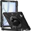 Front. SaharaCase - Raider-X Series Heavy-Duty Case for Apple iPad Air 13" M3/M2 - Scorpion Black.