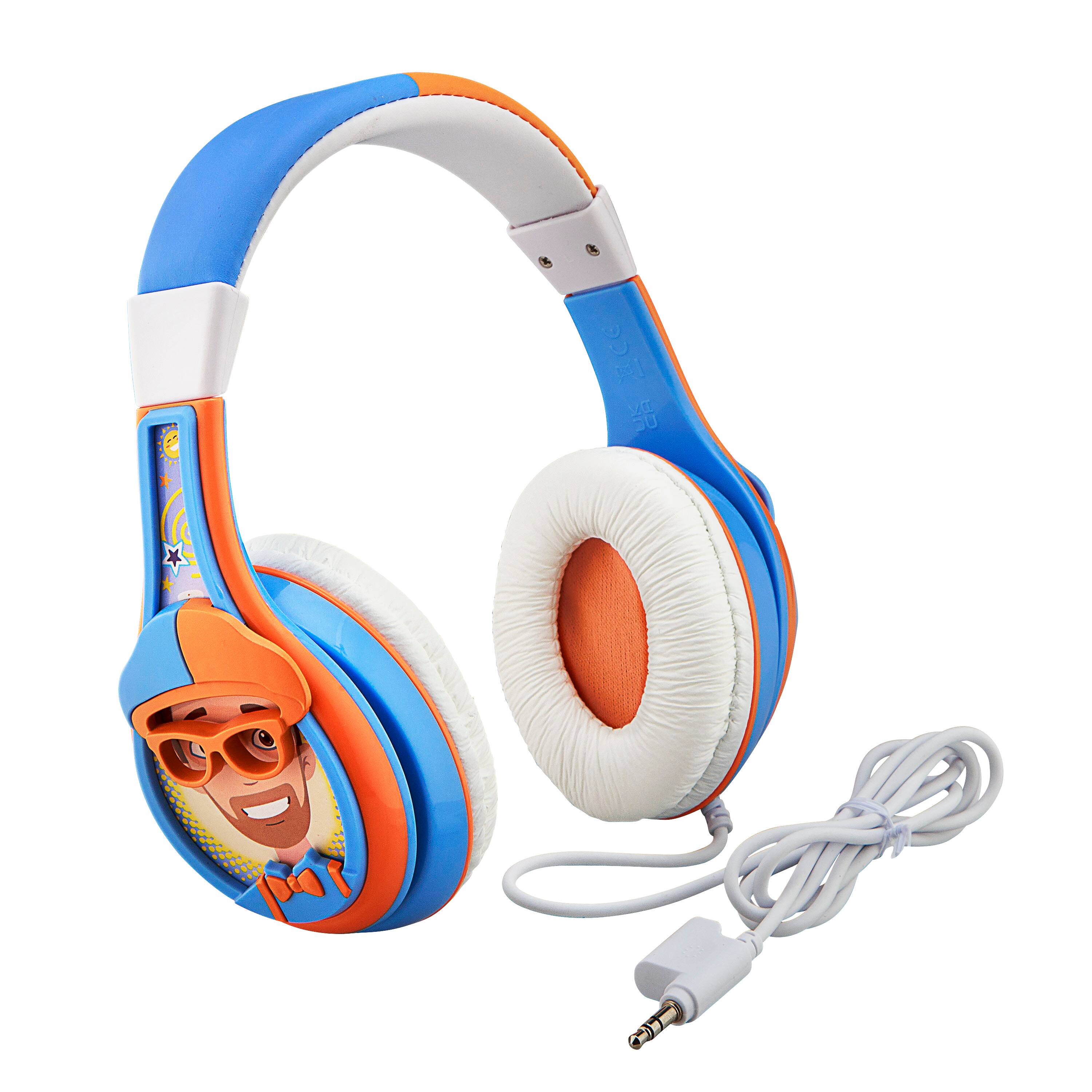 Angle. eKids - eKids Blippi Wired Headphones for Kids, Children’s Headphones for School, Home, or Travel - Multicolor.