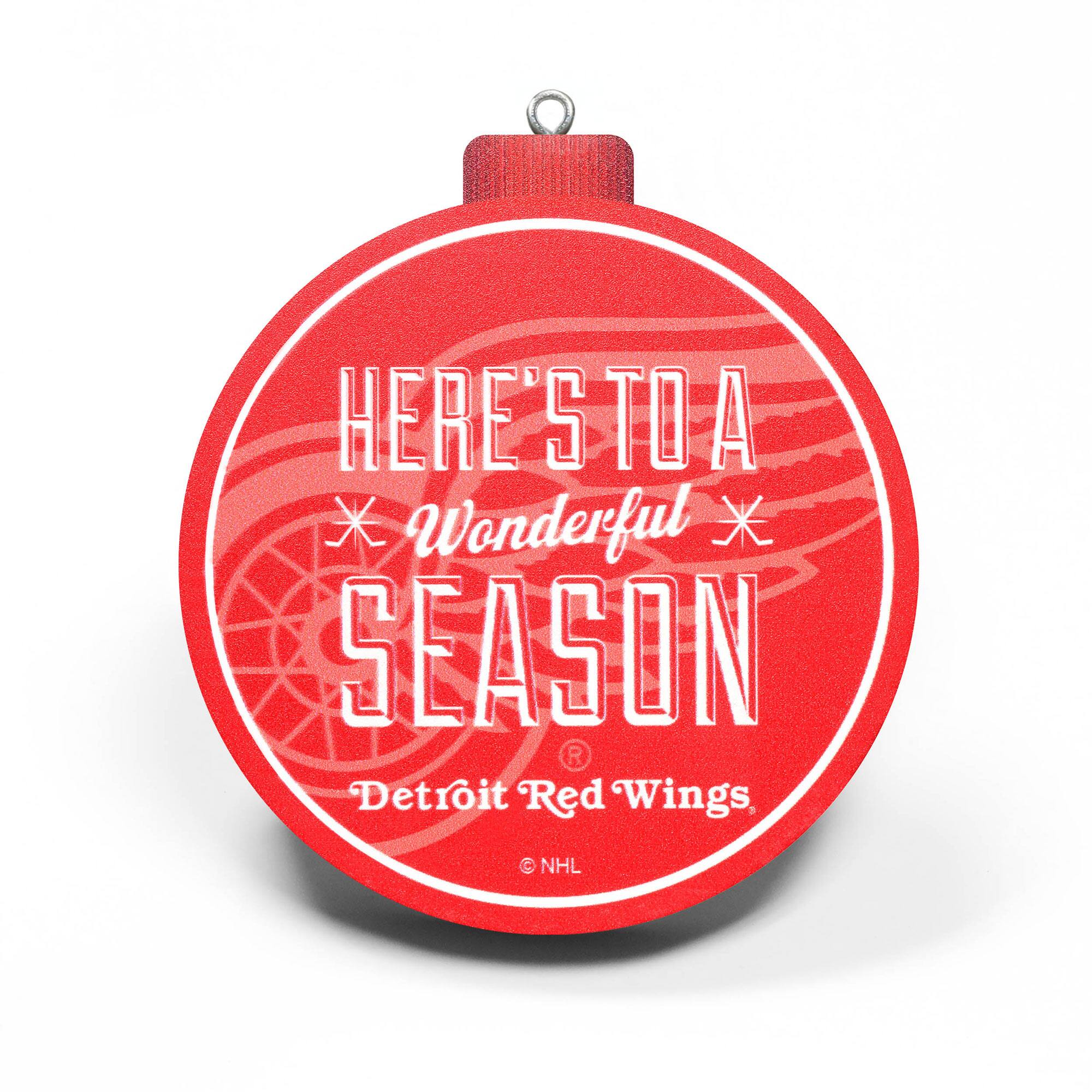 HERE'S TO A  
Wonderful  
SEASON  
Detroit Red Wings  
© NHL