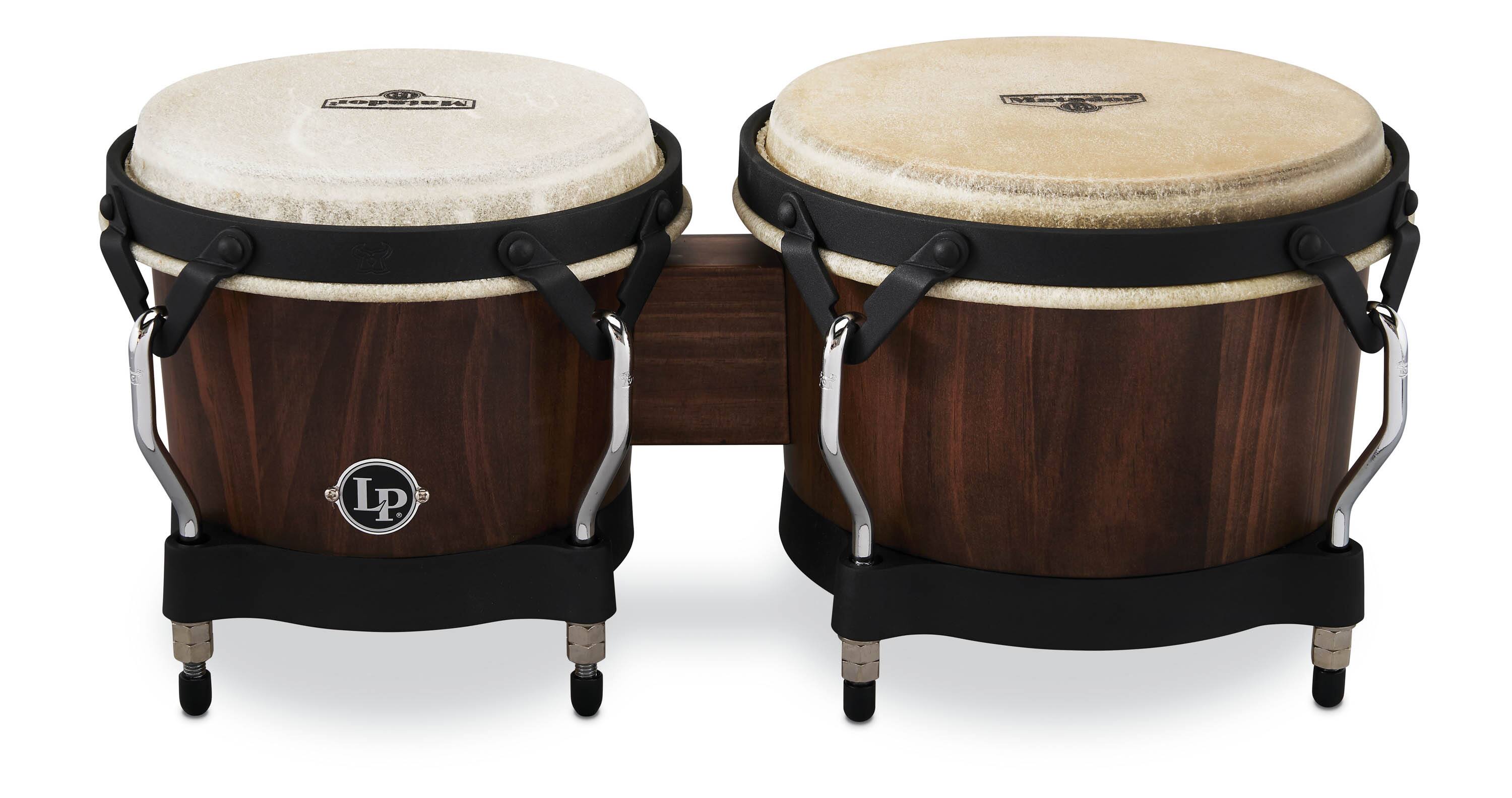 Angle. Latin Percussion - Matador Bongos NZ Pine Whsky Brl.