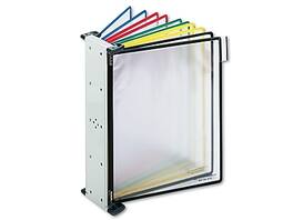 Tarifold - Wall Mount Document Holder, 8.5" x 11", Vertical, Wall-Mounted, Multicolor, PVC - Black/Blue/Green/Red/Yellow