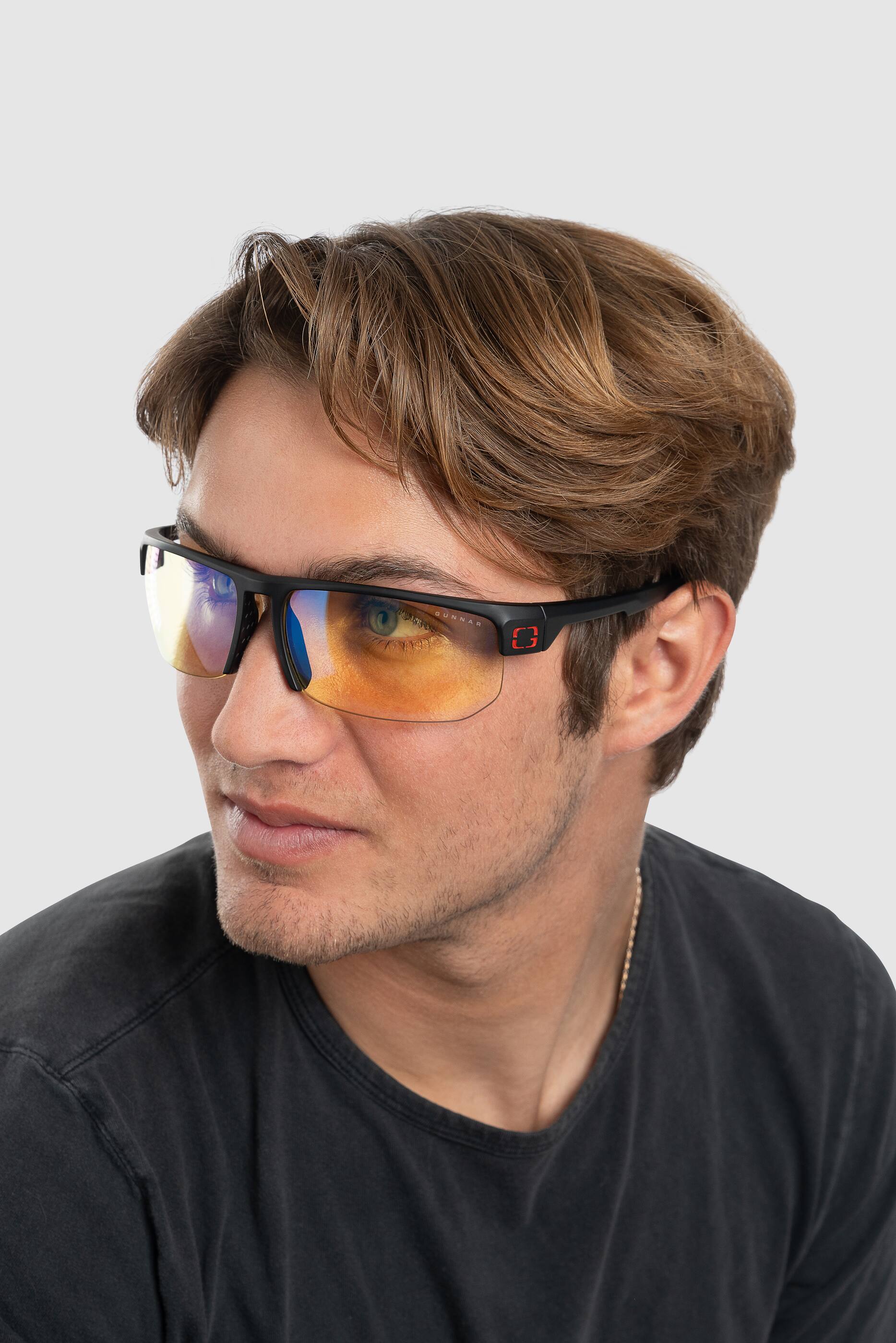 Alt View 14. GUNNAR - GUNNAR - Torpedo  Computer Glasses with Blue Light Reduction , Amber Lenses - Onyx.