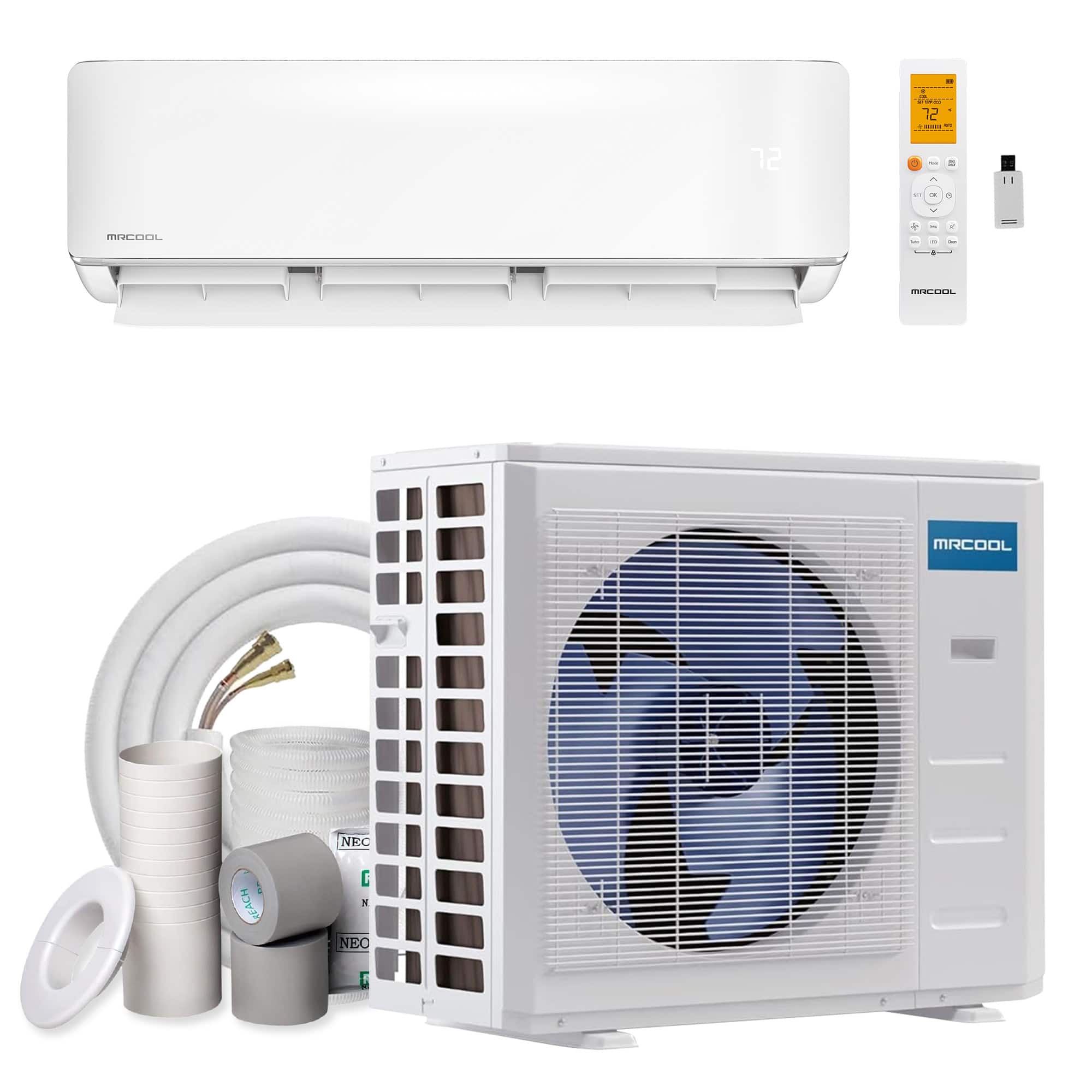 MRCOOL - 24,000 BTU DIY Ductless Mini-Split Smart WiFi Air Handler/Condenser 230V