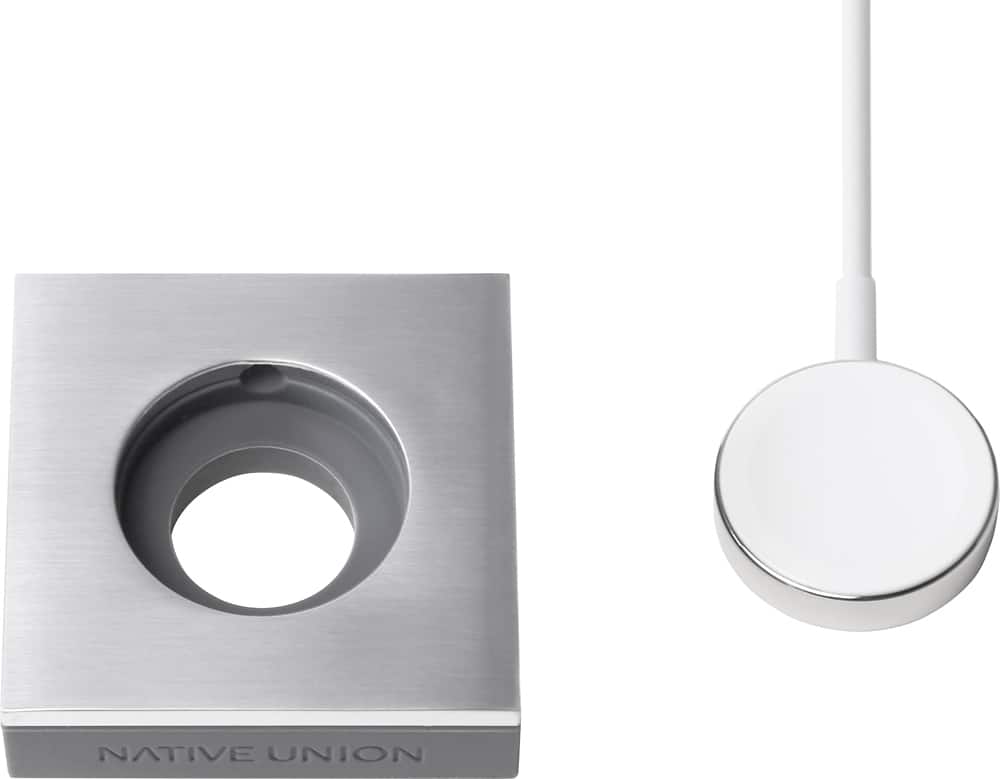 Angle. Native Union - ANCHOR Base for Apple Watch™ 38mm and 42mm - Silver/Gray.