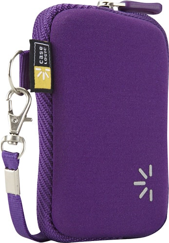 Angle. Case Logic - Point-and-Shoot Digital Camera Case - Purple.
