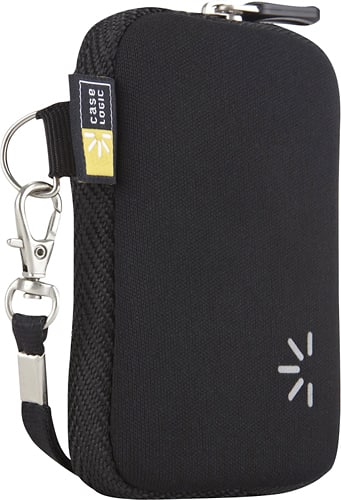 Angle. Case Logic - Point-and-Shoot Digital Camera Case - Black.