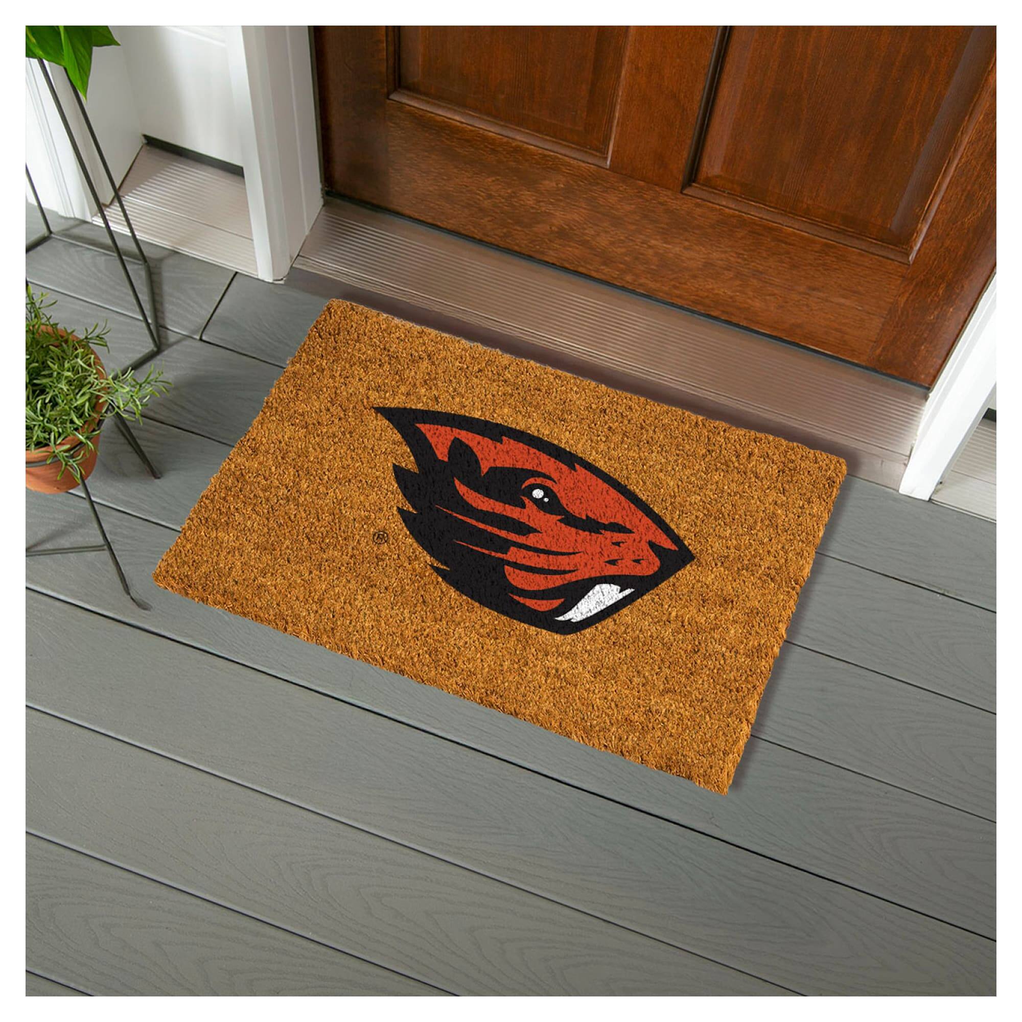 Alt View 1. Evergreen Enterprises - Oregon State Beavers 28" x 16" Team Logo Outdoor Coir Mat - Multicolor.