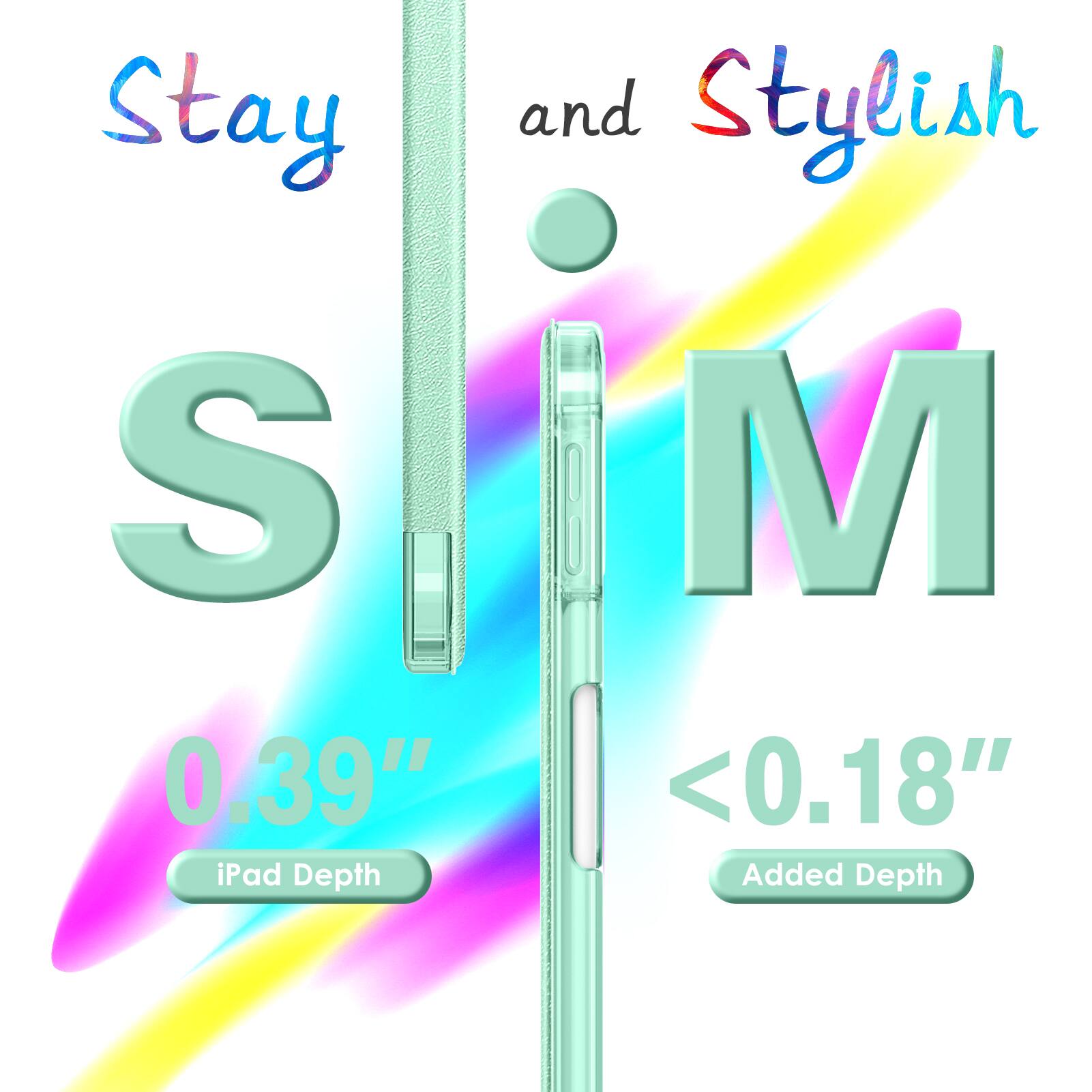 Stay and Stylish  
S M  
0.39" iPad Depth  
<0.18" Added Depth