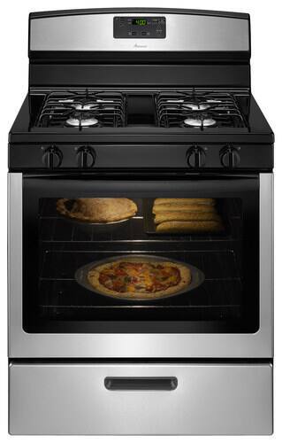 Amana 5 1 Cu Ft Freestanding Gas Range Stainless Steel Agr5330bas Best Buy