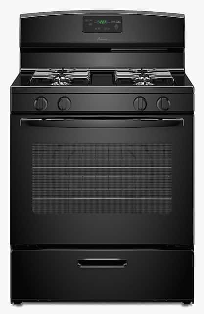 Amana 5.1 Cu. Ft. Freestanding Gas Range Black AGR5330BAB Best Buy