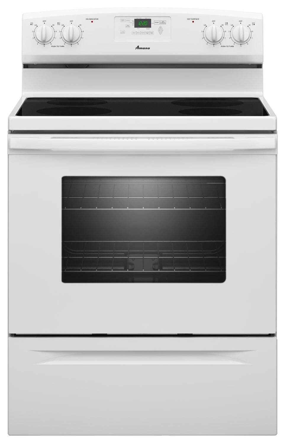 amana freestanding electric range