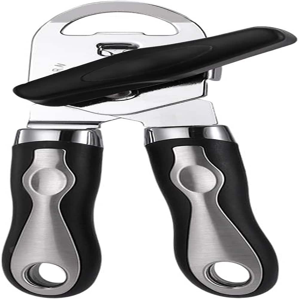 PARKER SLATER - Manual Can Opener, 3-in-1, Soft Grip Handles, Heavy Duty - Black