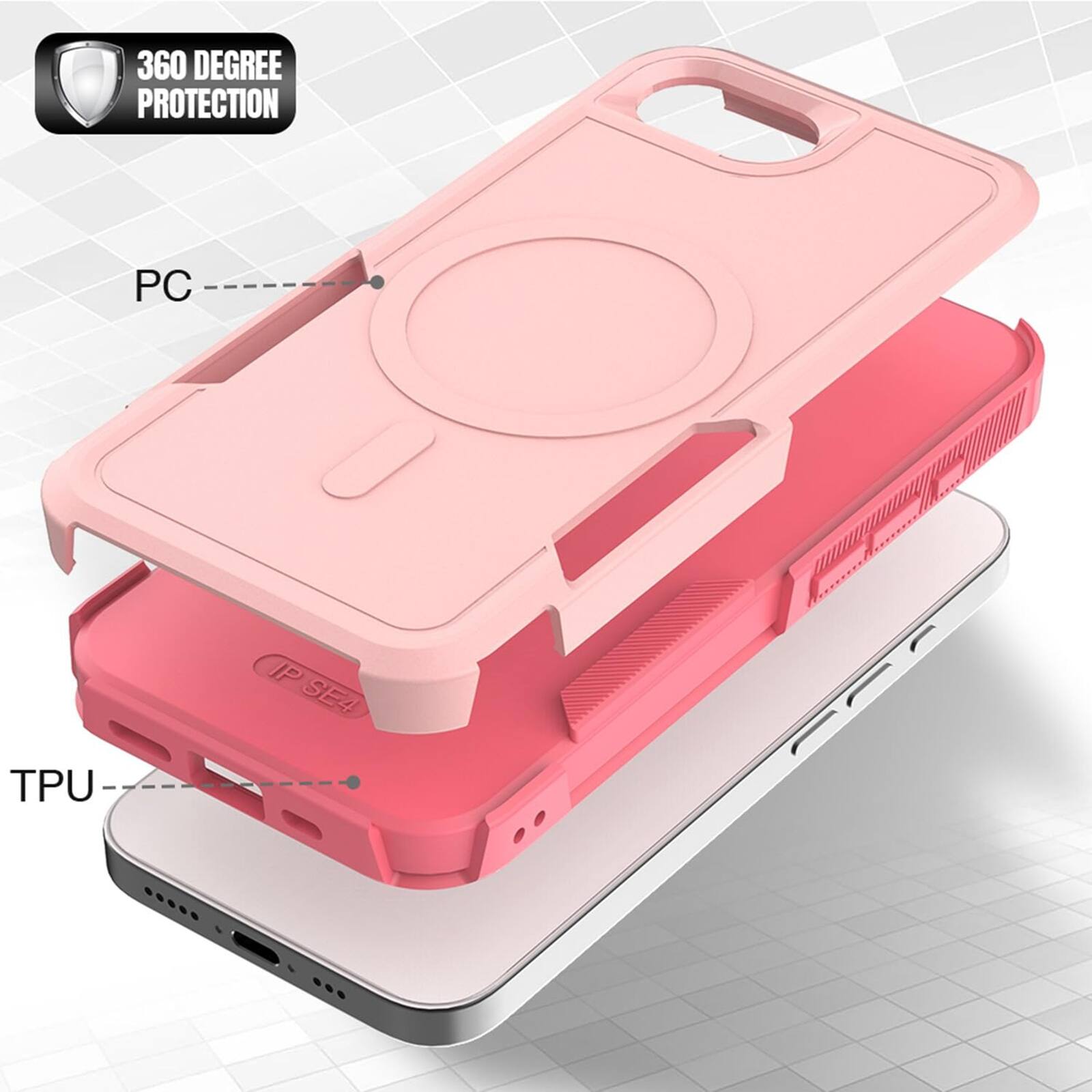 360 Degree Protection PC IP68 TPU