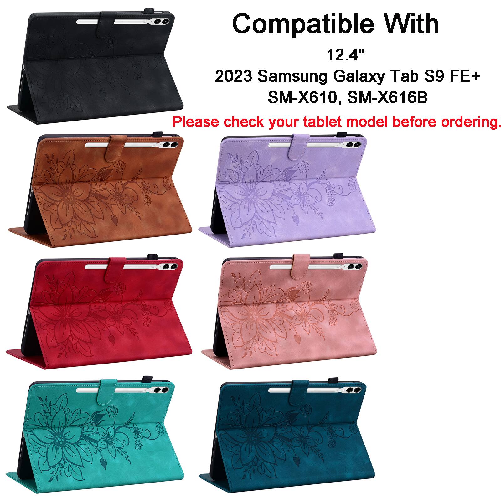 Compatible With 12.4" 2023 Samsung Galaxy Tab S9 FE+ SM-X610, SM-X616B

Please check your tablet model before ordering.