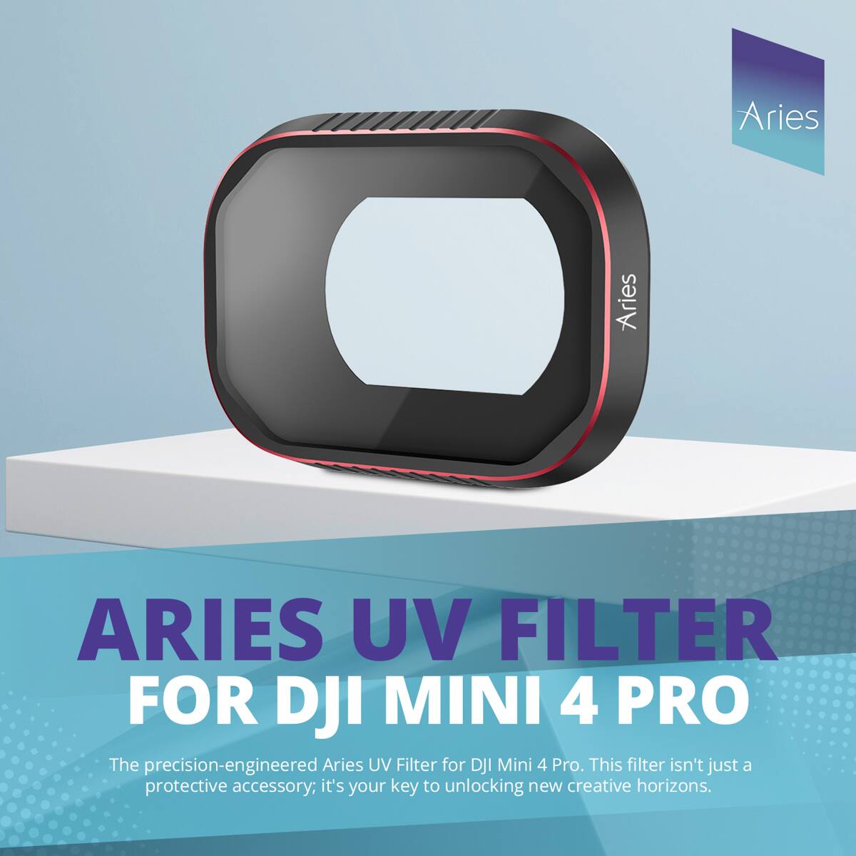 Aries Aries ARIES UV FILTER FOR DJI MINI 4 PRO

The precision-engineered Aries UV Filter for DJI Mini 4 Pro. This filter isn't just a protective accessory; it's your key to unlocking new creative horizons.