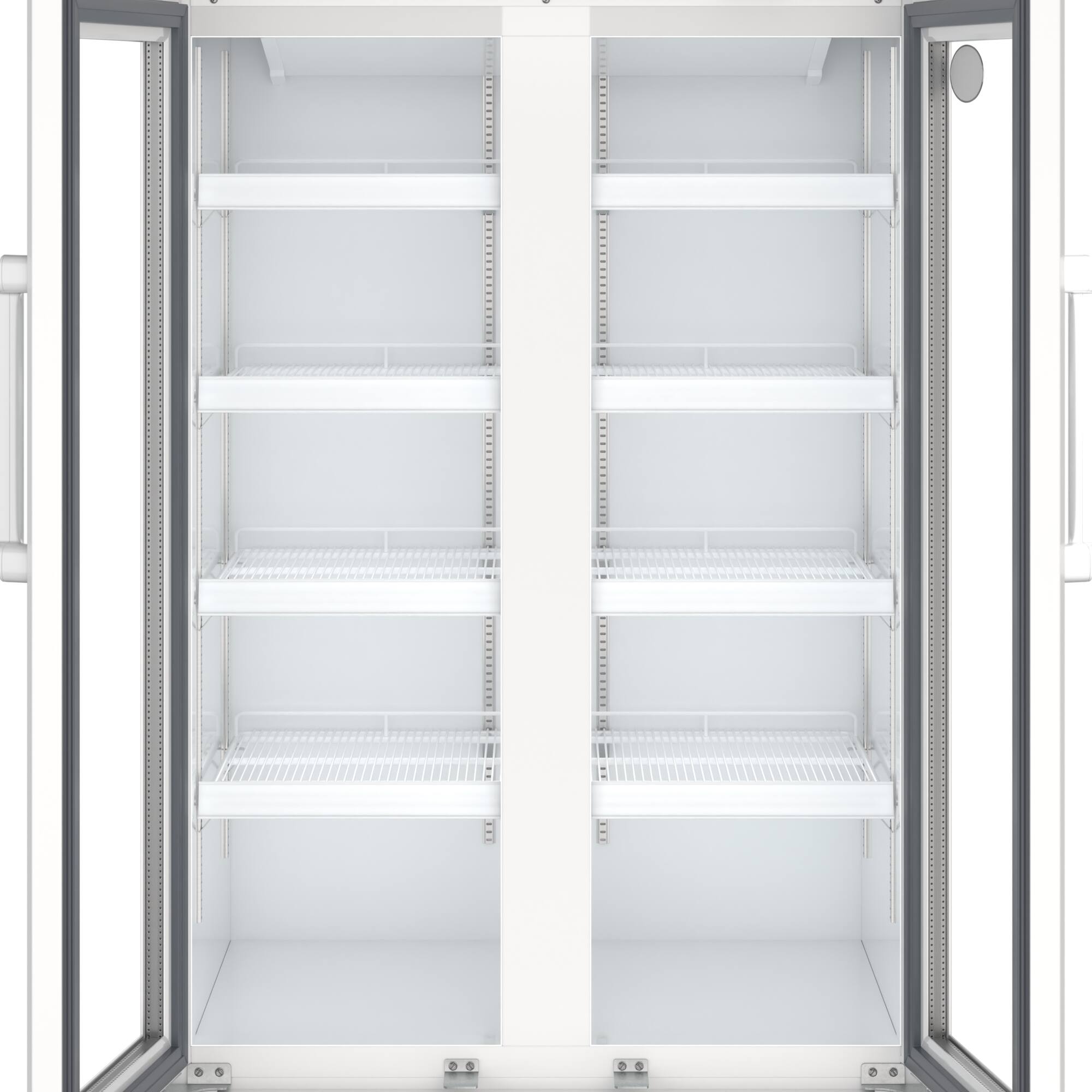 Alt View 6. Koolmore - 35 in. Commercial 2-Glass Door Merchandiser Refrigerator, 16.5 cu. ft. in White (KM-MDR-2GD-35) - White.