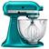 Angle. KitchenAid - KSM155GBSA Artisan Designer Series Tilt-Head Stand Mixer - Sea Glass.