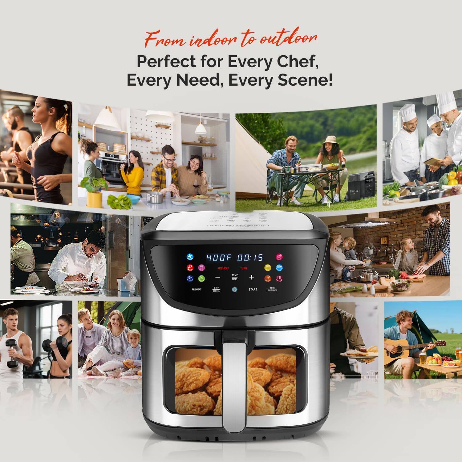 From indoor to outdoor  
Perfect for Every Chef, Every Need, Every Scene!