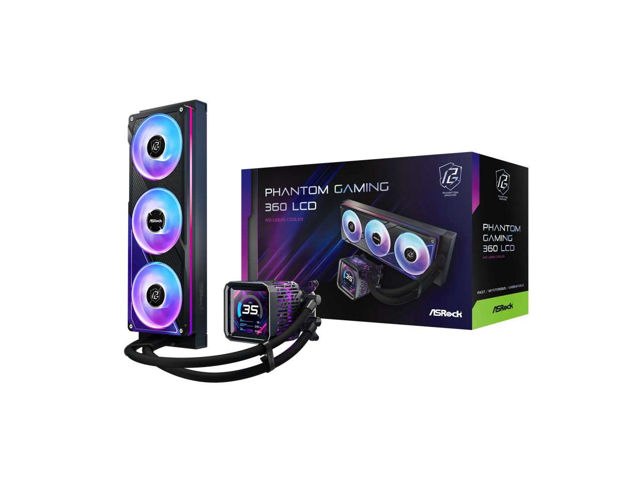 1 Mac PHANTOM GAMING 360 LCD AD LIULIO COOLER a 12  
12 - PHANTOM GAMING 360 LCD - LU L - SRed 35 - as FAST/MST unitat FAST arsiA ASRock /SReck