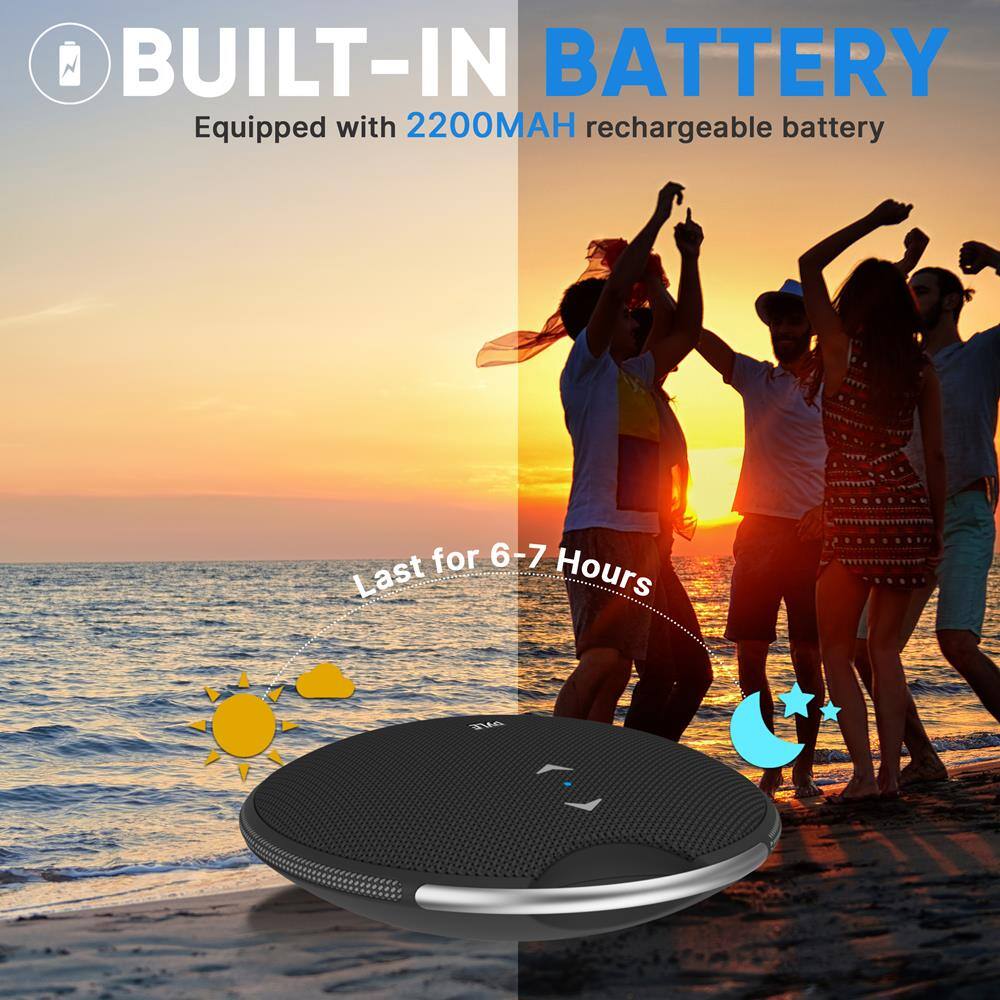 BUILT-IN BATTERY  
Equipped with 2200MAH rechargeable battery  

Last for 6-7 Hours