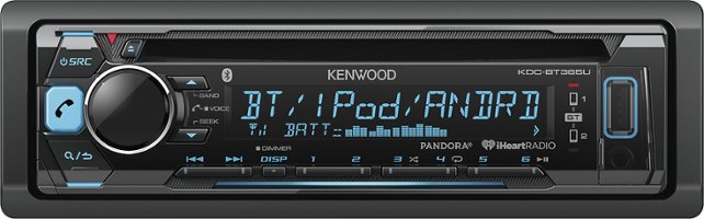 Kenwood - CD - Built-in Bluetooth - Apple® iPod®-Ready - In-Dash Deck with Detachable Faceplate - Multi - Front Zoom