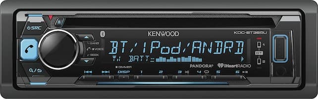 Kenwood - CD - Built-in Bluetooth - Apple® iPod®-Ready - In-Dash Deck with Detachable Faceplate - Multi - Front Zoom