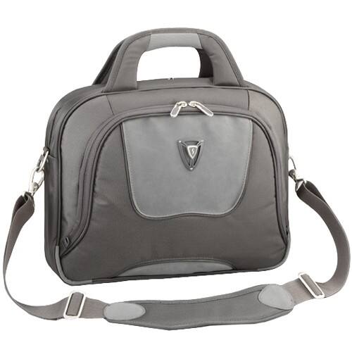 Front Standard. Sumdex - Main Street Business II Carrying Case (Briefcase) for 14.1" Notebook - Pewter Gray.